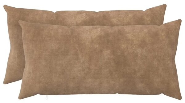 Presvlaka za jastuk 2 pcs HEERLEN Sivosmeđa 40 x 80 cm - Sivosmeđa 40 x 80 cm 2