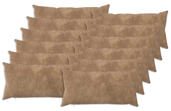 Presvlaka za jastuk 12 pcs HEERLEN Sivosmeđa 40 x 80 cm - Sivosmeđa 40 x 80 cm 12