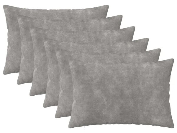Presvlaka za jastuk 6 pcs HEERLEN Svjetlosiva 30 x 50 cm - Svjetlosiva 30 x 50 cm 6