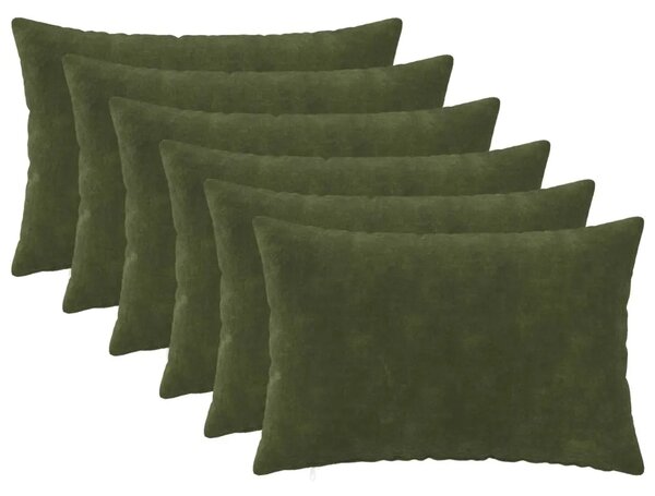 Presvlaka za jastuk 6 pcs HEERLEN Zelena 30 x 50 cm - Zelena 30 x 50 cm 6
