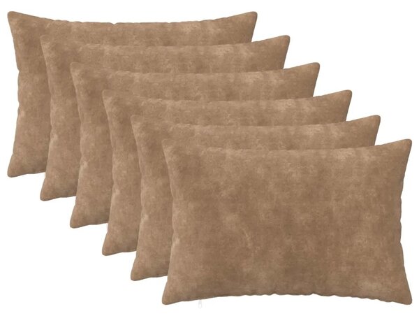 Presvlaka za jastuk 6 pcs HEERLEN Sivosmeđa 30 x 50 cm - Sivosmeđa 30 x 50 cm 6