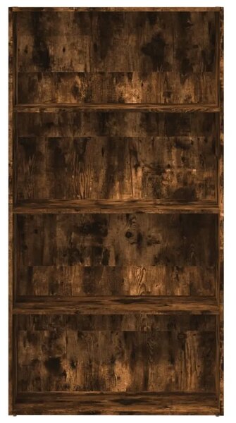 Regal za knjige boja hrasta 80x30x152 cm od konstruiranog drva - Dimljeni hrast 152 cm 80 cm