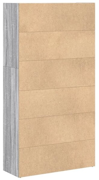 Regal za knjige boja hrasta 80x30x152 cm konstruirano drvo - Sivi hrast sonoma 152 cm 80 cm