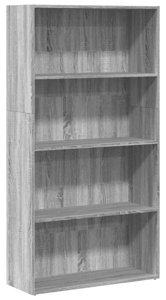 Regal za knjige boja hrasta 80x30x152 cm konstruirano drvo - Sivi hrast sonoma 152 cm 80 cm