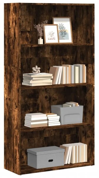 Regal za knjige boja hrasta 80x30x152 cm od konstruiranog drva - Dimljeni hrast 152 cm 80 cm