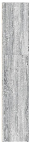 Regal za knjige boja hrasta 80x30x152 cm konstruirano drvo - Sivi hrast sonoma 152 cm 80 cm
