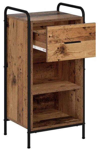 Kreveta Staro drvo 97 x 33 x 81 cm Konstruirano drvo - Staro drvo s 2 police 73 x 33 x 81 cm