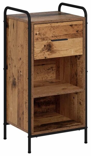 Kreveta Staro drvo 97 x 33 x 81 cm Konstruirano drvo - Staro drvo s 2 police 73 x 33 x 81 cm