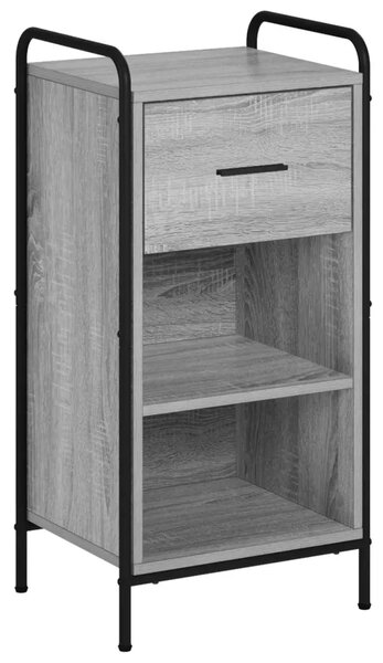 Kreveta Siva Sonoma 97 x 33 x 81 cm Konstruirano drvo - Siva Sonoma s 2 police 73 x 33 x 81 cm