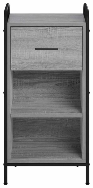 Kreveta Siva Sonoma 97 x 33 x 81 cm Konstruirano drvo - Siva Sonoma s 2 police 73 x 33 x 81 cm