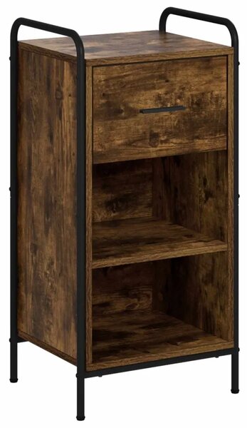 Kreveta Dimljeni hrast 97 x 33 x 81 cm Konstruirano drvo - Dimljeni hrast s 2 police 73 x 33 x 81 cm