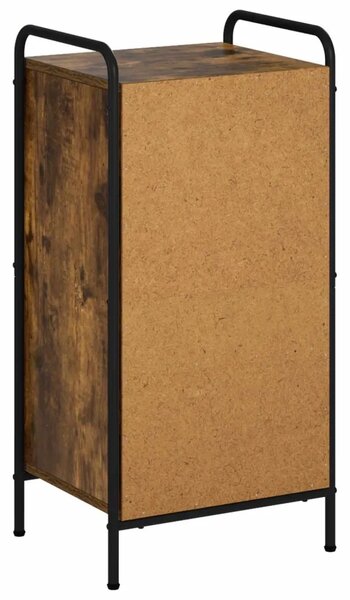 Kreveta Dimljeni hrast 97 x 33 x 81 cm Konstruirano drvo - Dimljeni hrast s 2 police 73 x 33 x 81 cm