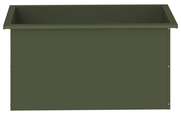 Vrtna posuda za sadnju s LED svjetlom Maslinastozelena - Maslinastozelena 40 x 80 x 40 cm 1