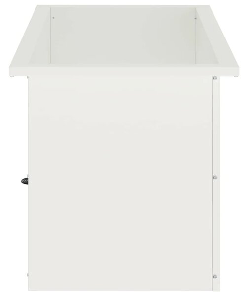 Vrtna posuda za sadnju s LED svjetlom 2 kom. Bijela - Bijela 40 x 80 x 40 cm 2