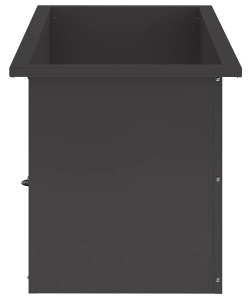 Vrtna posuda za sadnju s LED svjetlom 2 kom. Crna - Crna 40 x 60 x 40 cm 2