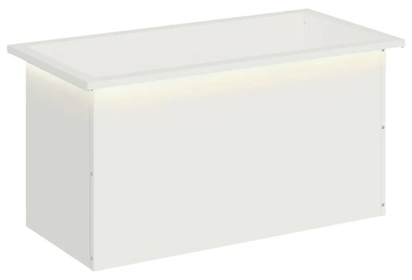 Vrtna posuda za sadnju s LED svjetlom Bijela 40 x 80 x 40 cm - Bijela 40 x 80 x 40 cm 1