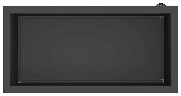 Vrtna posuda za sadnju s LED svjetlom Crna 40 x 80 x 40 cm - Crna 40 x 80 x 40 cm 1