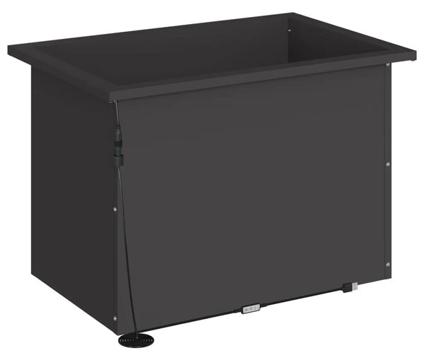 Vrtna posuda za sadnju s LED svjetlom 2 kom. Crna - Crna 40 x 60 x 40 cm 2