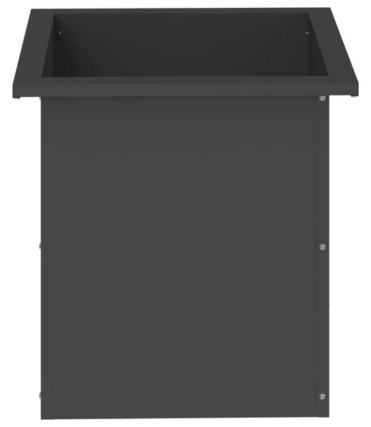 Vrtna posuda za sadnju s LED svjetlom 2 kom. Crna - Crna 40 x 40 x 40 cm 2