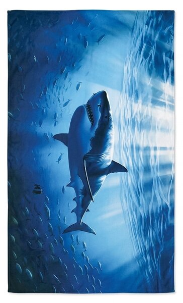 Brzo sušeći XXL plažni ručnik SHARKON plava 150 x 210 cm, 100% mikrovlakana
