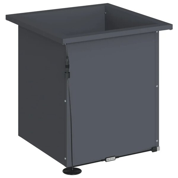 Vrtna posuda za sadnju s LED svjetlom Antracit 40 x 40 x 40 cm - Antracit 40 x 40 x 40 cm 1
