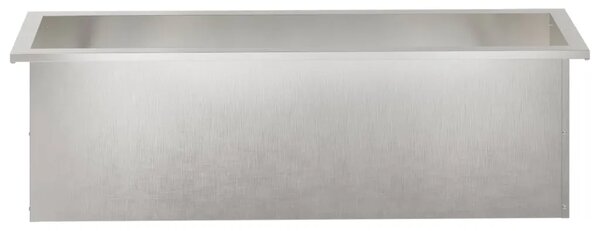 Vrtna posuda za sadnju s LED svjetlom Srebrna 30 x 100 x 30 cm - Nehrđajući čelik 30 x 100 x 30 cm 1