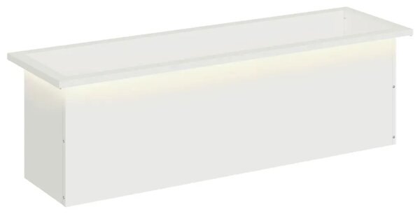 Vrtna posuda za sadnju s LED svjetlom Bijela 30 x 100 x 30 cm - Bijela 30 x 100 x 30 cm 1