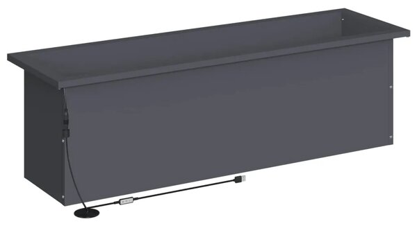 Vrtna posuda za sadnju s LED svjetlom 2 kom. Antracit - Antracit 30 x 100 x 30 cm 2