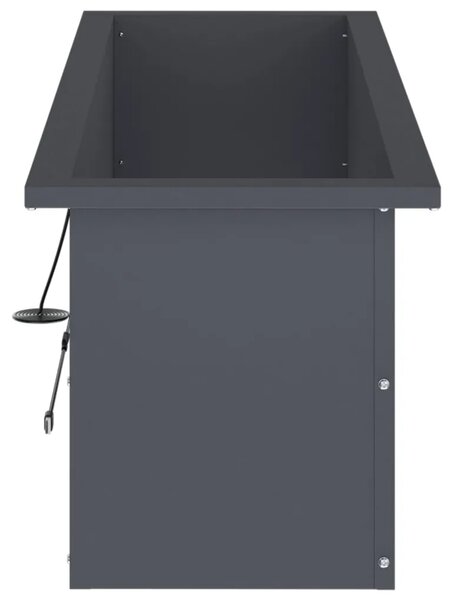 Vrtna posuda za sadnju s LED svjetlom 2 kom. Antracit - Antracit 30 x 100 x 30 cm 2