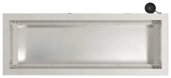 Vrtna posuda za sadnju s LED svjetlom 2 kom. Srebrna - Nehrđajući čelik 30 x 80 x 30 cm 2
