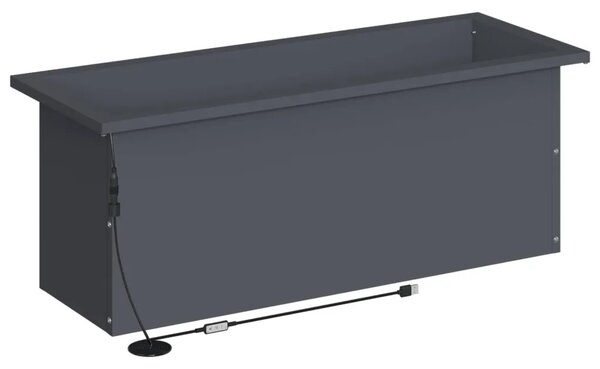 Vrtna posuda za sadnju s LED svjetlom 2 kom. Antracit - Antracit 30 x 80 x 30 cm 2