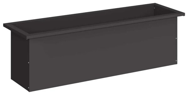 Vrtna posuda za sadnju s LED svjetlom Crna 30 x 100 x 30 cm - Crna 30 x 100 x 30 cm 1
