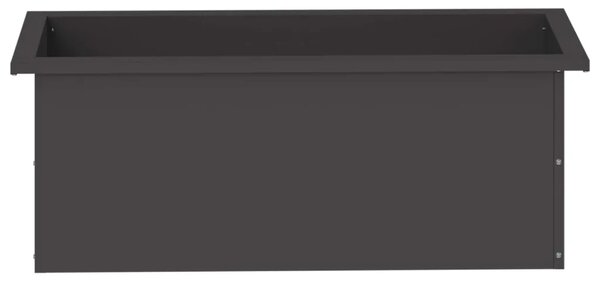 Vrtna posuda za sadnju s LED svjetlom Crna 30 x 80 x 30 cm - Crna 30 x 80 x 30 cm 1