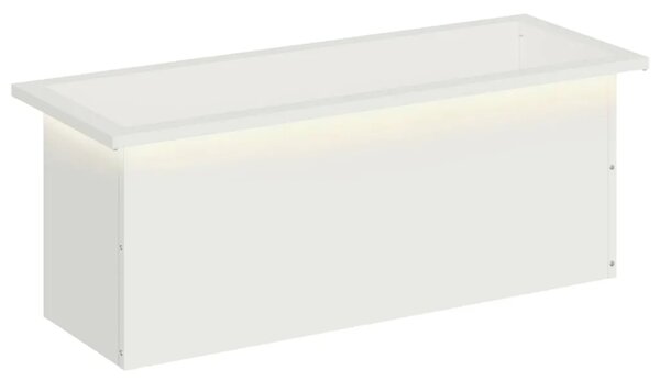 Vrtna posuda za sadnju s LED svjetlom Bijela 30 x 80 x 30 cm - Bijela 30 x 80 x 30 cm 1