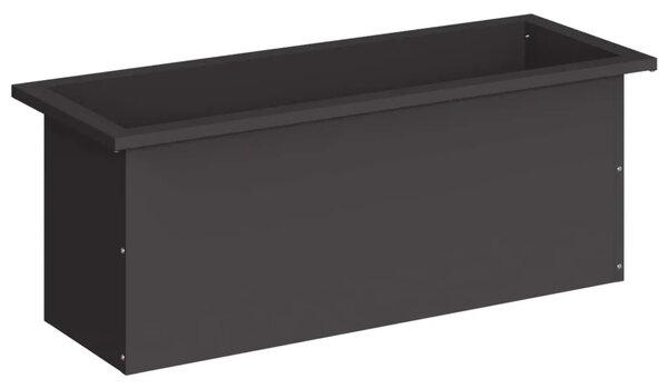 Vrtna posuda za sadnju s LED svjetlom Crna 30 x 80 x 30 cm - Crna 30 x 80 x 30 cm 1