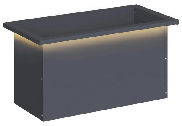 Vrtna posuda za sadnju s LED svjetlom Antracit 30 x 60 x 30 cm - Antracit 30 x 60 x 30 cm 1
