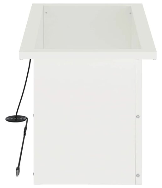 Vrtna posuda za sadnju s LED svjetlom 2 kom. Bijela - Bijela 30 x 60 x 30 cm 2