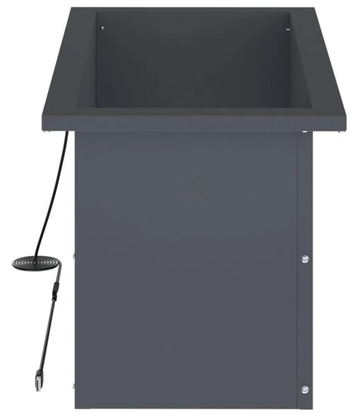 Vrtna posuda za sadnju s LED svjetlom 2 kom. Antracit - Antracit 30 x 60 x 30 cm 2