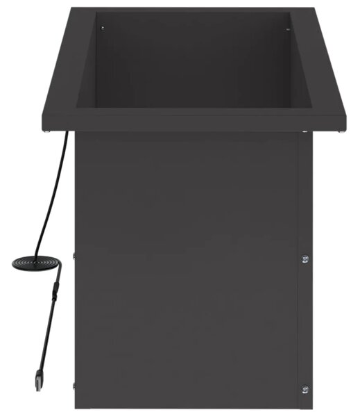 Vrtna posuda za sadnju s LED svjetlom Crna 30 x 60 x 30 cm - Crna 30 x 60 x 30 cm 1