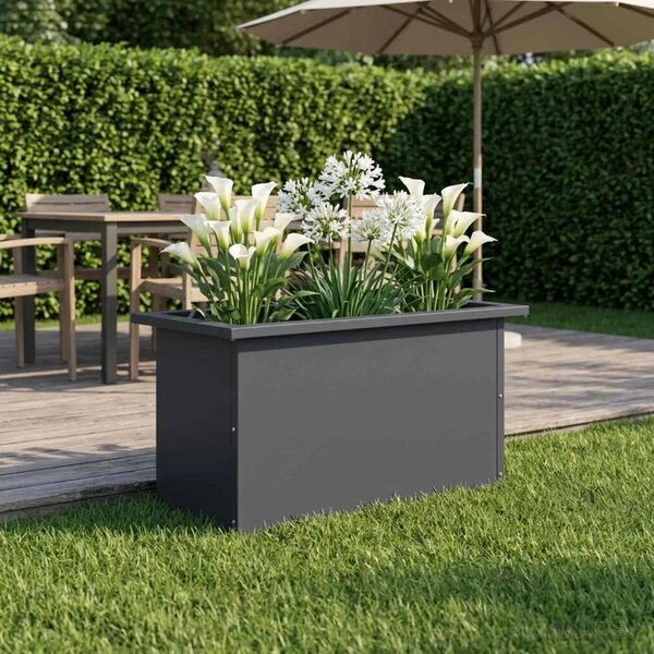 Vrtna posuda za sadnju s LED svjetlom Antracit 30 x 60 x 30 cm - Antracit 30 x 60 x 30 cm 1