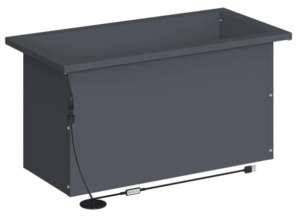 Vrtna posuda za sadnju s LED svjetlom 2 kom. Antracit - Antracit 30 x 60 x 30 cm 2