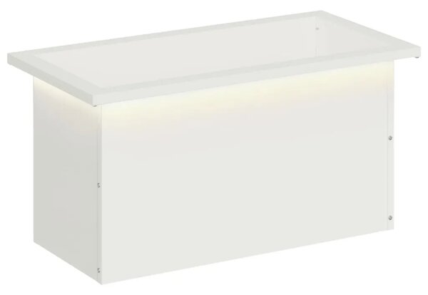 Vrtna posuda za sadnju s LED svjetlom Bijela 30 x 60 x 30 cm - Bijela 30 x 60 x 30 cm 1