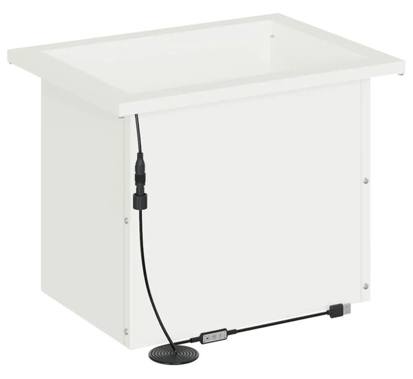 Vrtna posuda za sadnju s LED svjetlom Bijela 30 x 40 x 30 cm - Bijela 30 x 40 x 30 cm 1