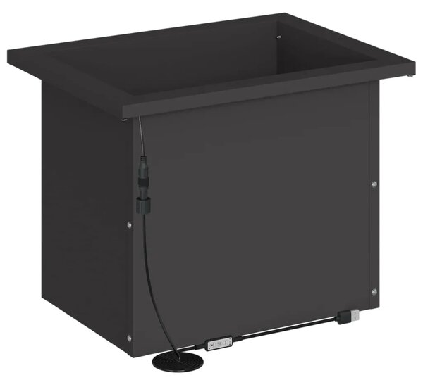 Vrtna posuda za sadnju s LED svjetlom Crna 30 x 40 x 30 cm - Crna 30 x 40 x 30 cm 1