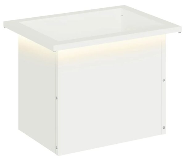 Vrtna posuda za sadnju s LED svjetlom Bijela 30 x 40 x 30 cm - Bijela 30 x 40 x 30 cm 1
