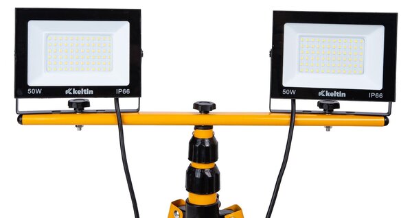 2x50w smd led gradbeni reflektor na stativu 4500k