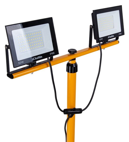 2x50w smd led gradbeni reflektor na stativu 4500k