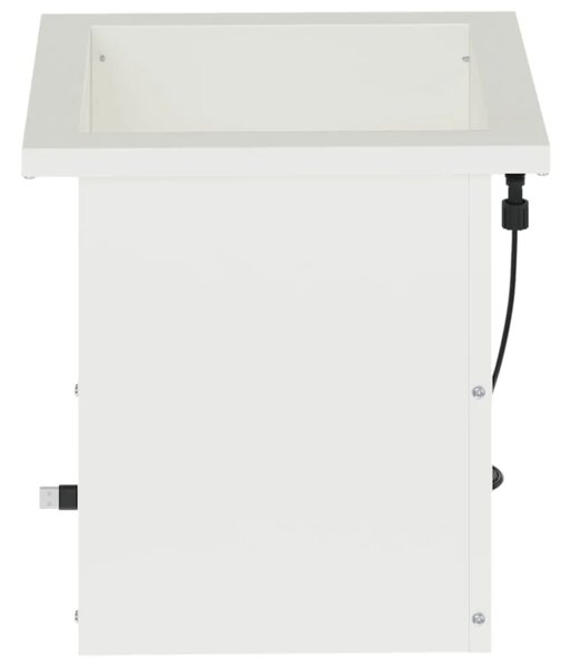 Vrtna posuda za sadnju s LED svjetlom 2 kom. Bijela - Bijela 30 x 30 x 30 cm 2