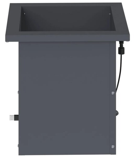 Vrtna posuda za sadnju s LED svjetlom 2 kom. Antracit - Antracit 30 x 30 x 30 cm 2