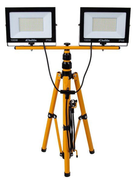 2x100w smd led gradbeni reflektor na stativu 4500k